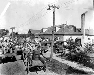 Grand opening of the Northside Cheese factory in  1932.  Cheesemakers were Emil Escher and his two sons Fritz and Arthur.